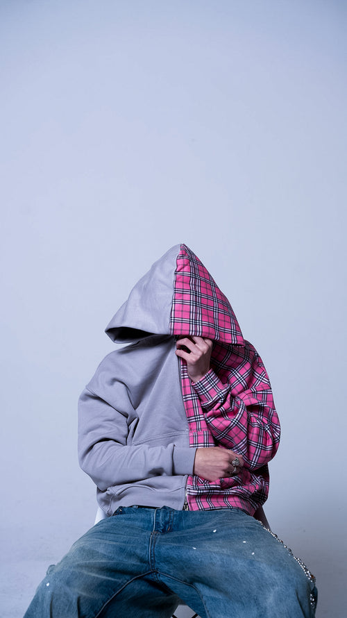PINK HALF & HALF JACKET