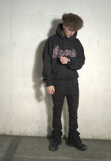 Black Rhinestone Hoodie