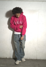 Hot Pink Rhinestone Hoodie
