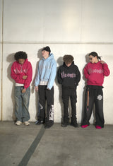 Hot Pink Rhinestone Hoodie