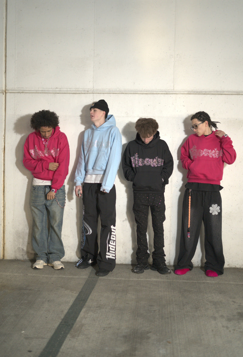 Hot Pink Rhinestone Hoodie